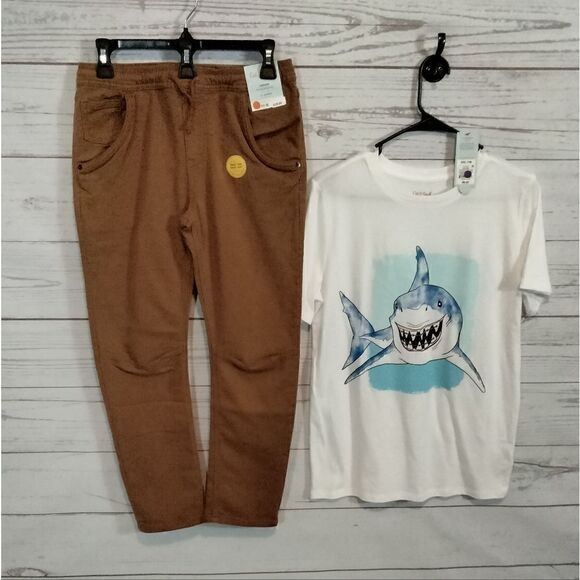 NWT: cat & jack boys T-shirt & pants - Picture 1 of 13